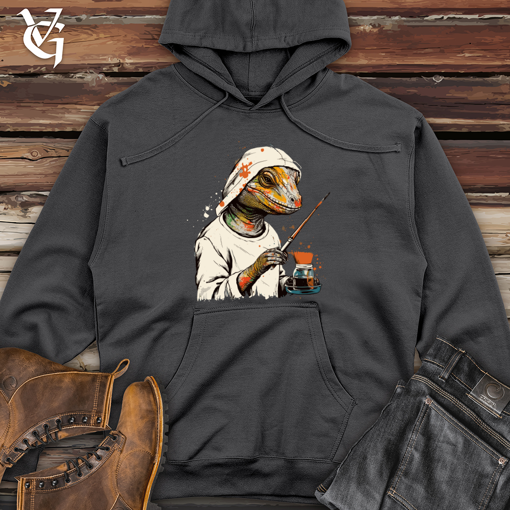 Viking Goods Scaled Artistry Midweight Hooded Sweatshirt Charcoal / L