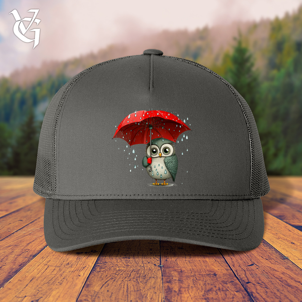 Viking Goods Owl In The Rain Trucker Cap Charcoal