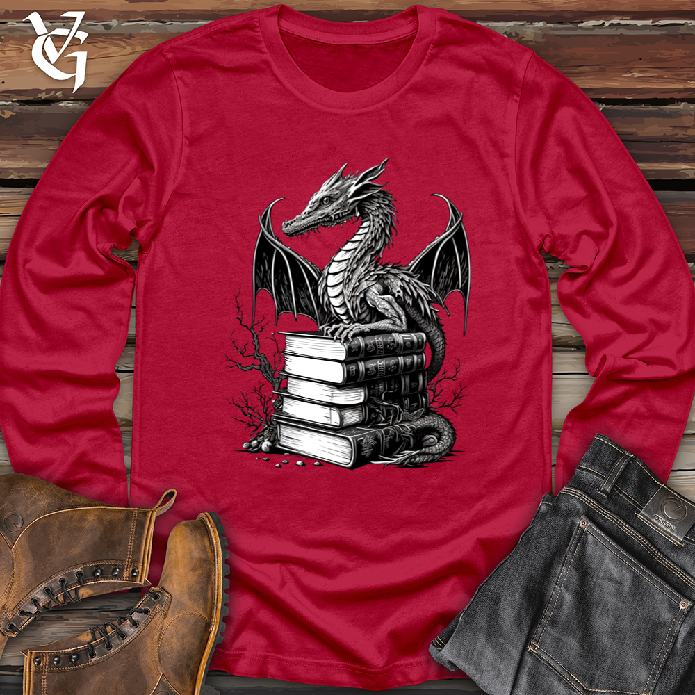 Viking Goods Dragon Professor Softstyle Long Sleeve Cherry Red / L