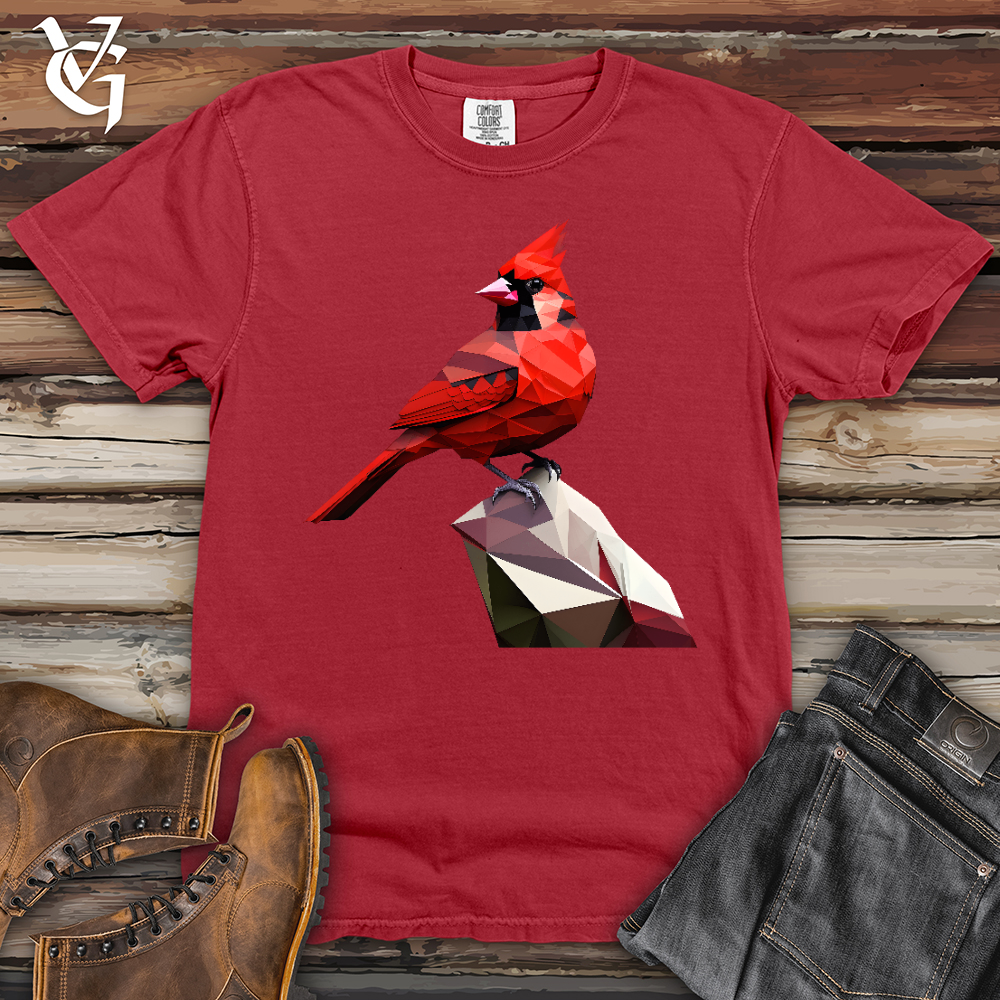 Viking Goods Geometric Cardinal Bird Heavy Cotton Comfort Colors Tee Chili / L