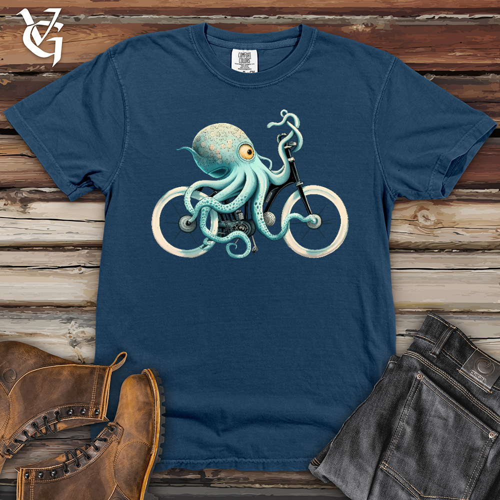 Viking Goods Octobike Heavy Cotton Comfort Colors Tee China Blue / L