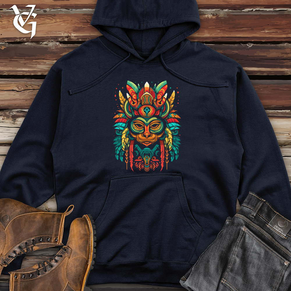Viking Goods Aztec Spirit Guardian Midweight Hooded Sweatshirt Classic Navy / L