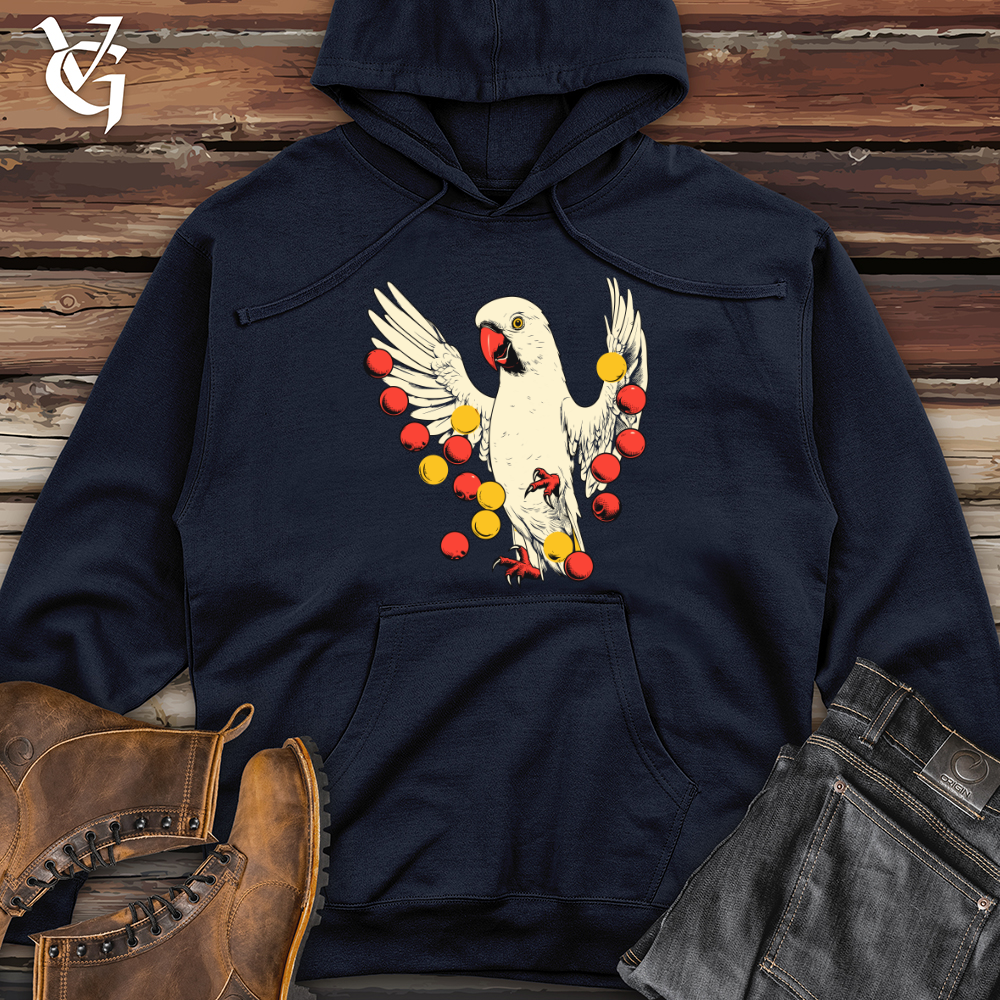 Viking Goods Cockatoo Circus Juggler Midweight Hooded Sweatshirt Classic Navy / L