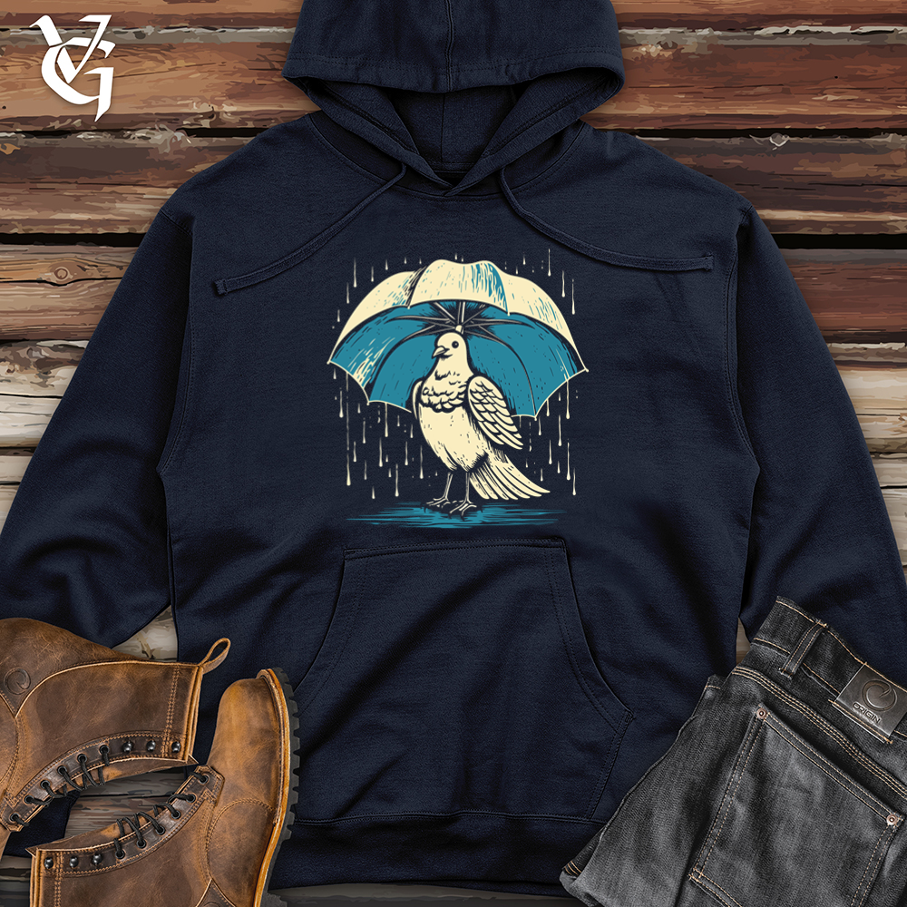 Viking Goods Dove In The Rain Midweight Hooded Sweatshirt Classic Navy / L