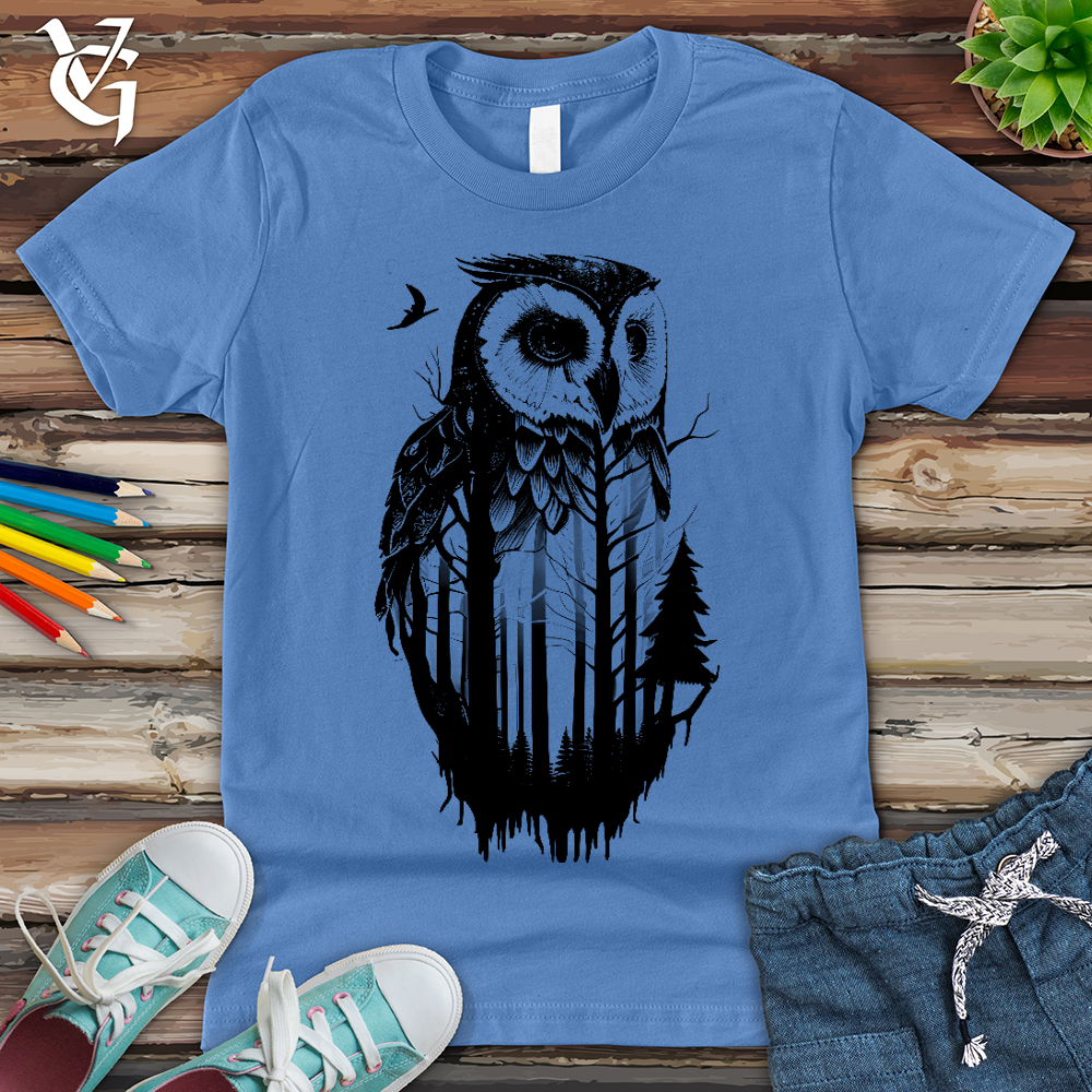 Viking Goods Owl Soul Youth Tee Columbia Blue / L