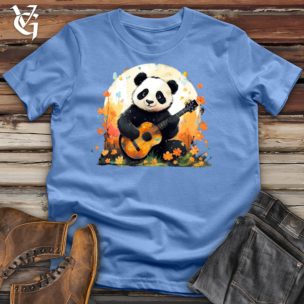 Viking Goods Panda Bear Guitarist Cotton Tee Columbia Blue / L
