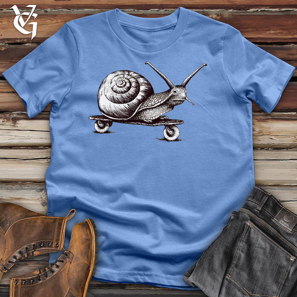 Viking Goods Speedy Snail Cotton tee Columbia Blue / L