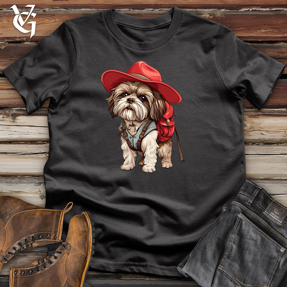 Viking Goods Adventurous Canine Explorer Cotton Tee Dark Grey / L