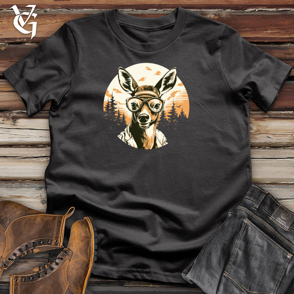 Viking Goods Aerial Antler Aviator Cotton Tee Dark Grey / L