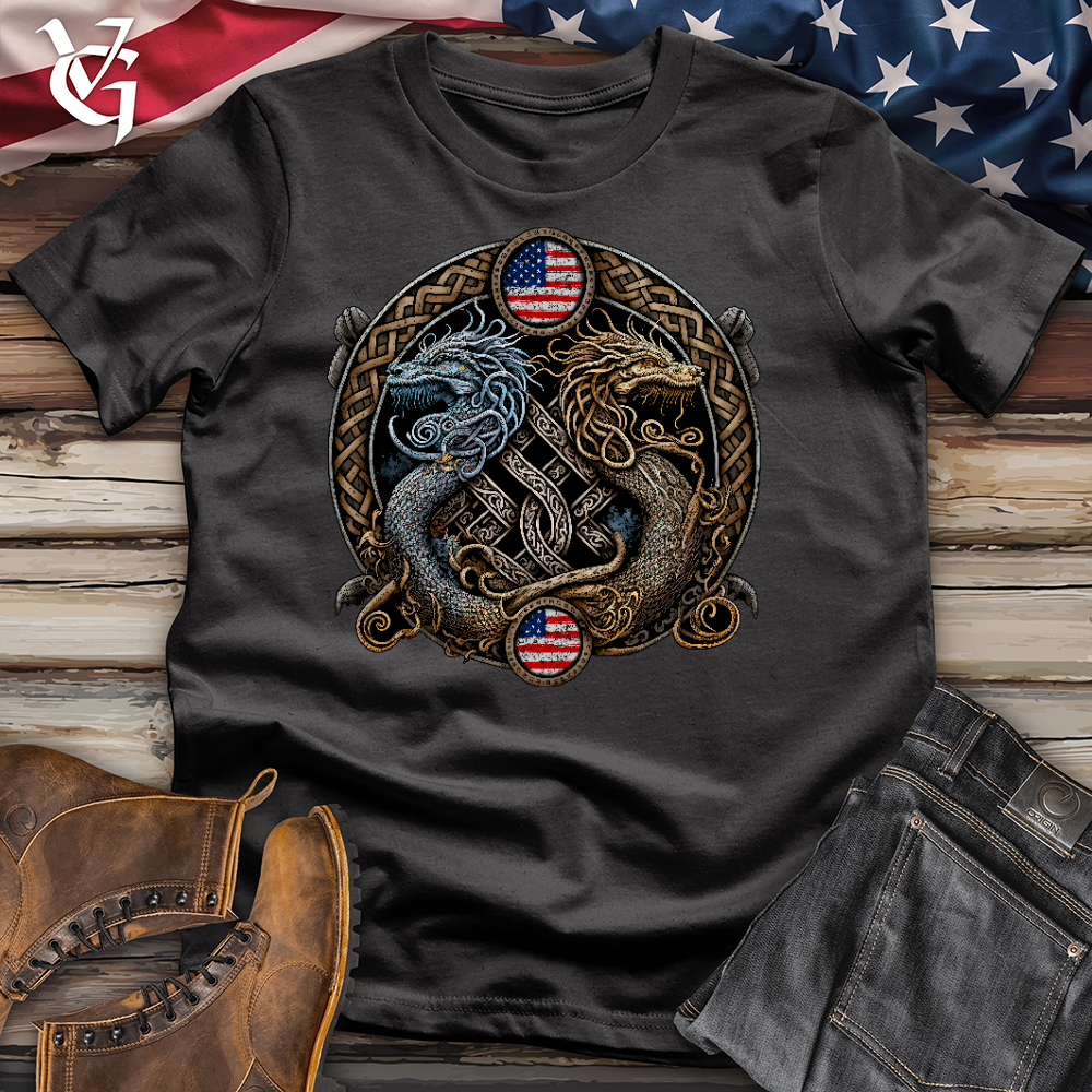 Viking Goods American Dragons Cotton Tee Dark Grey / L