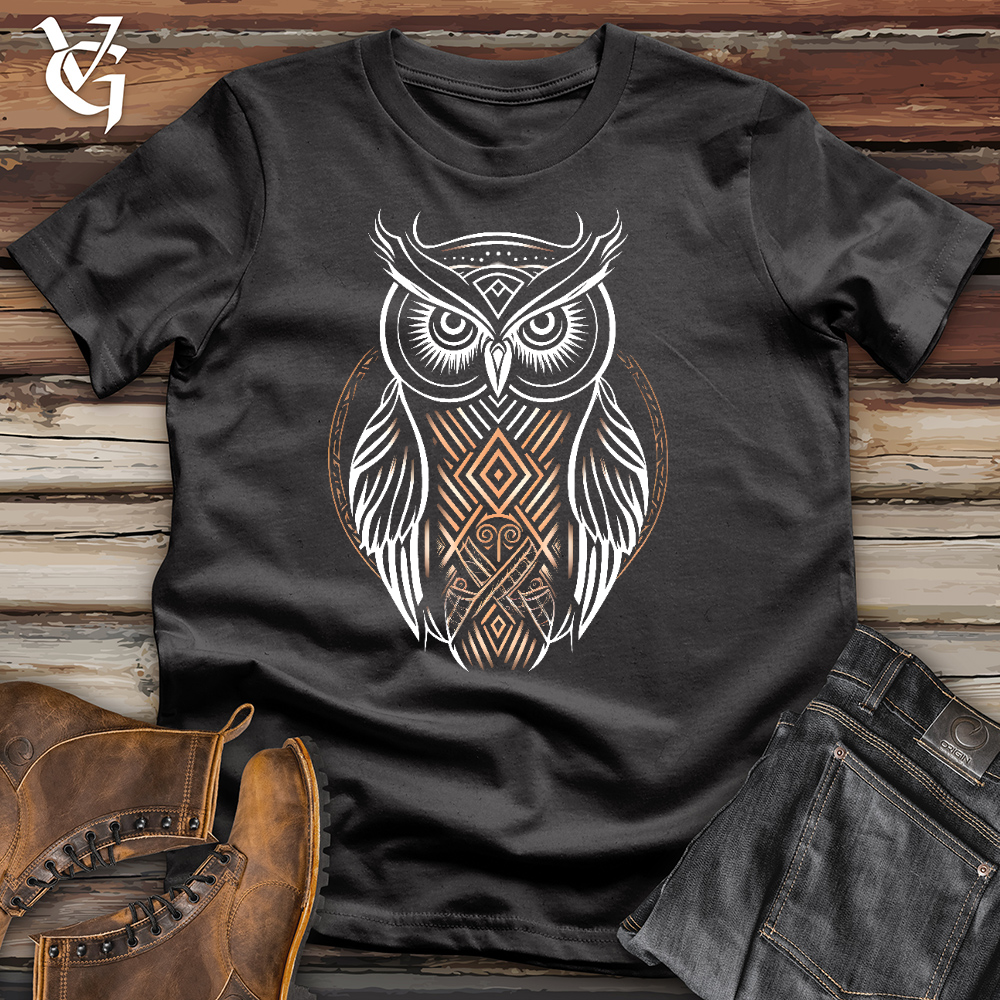 Viking Goods Curious Owl Cotton Tee Dark Grey / L