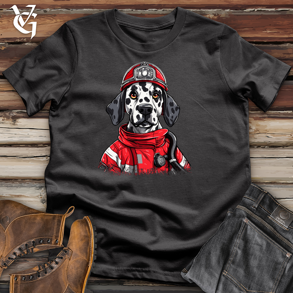 Viking Goods Dalmatian Fire Rescue Cotton Tee Dark Grey / L