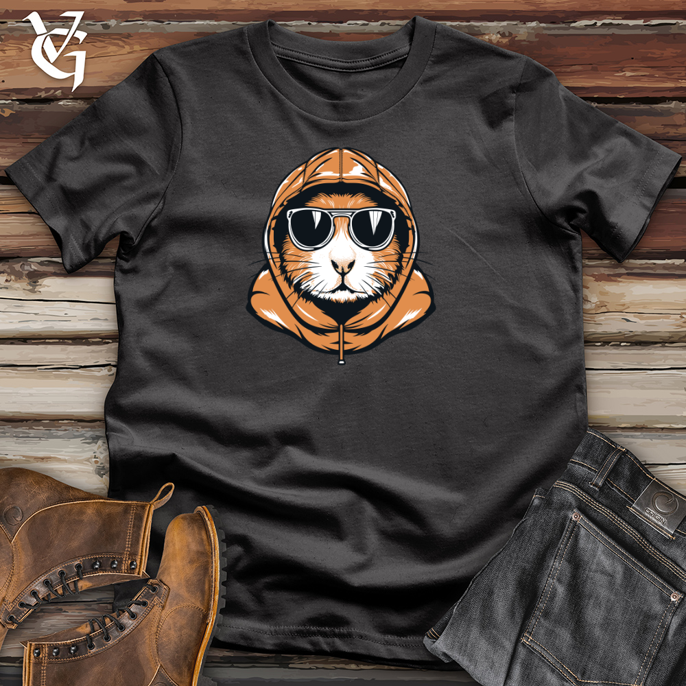 Viking Goods Hamster Cozy Beanie Winter Whiskers Cotton Tee Dark Grey / L