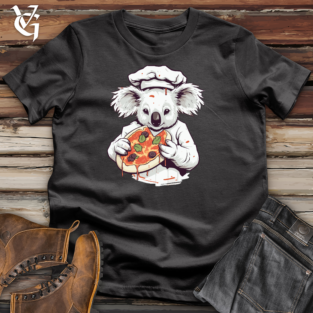 Viking Goods Koala Pizza Chef Cotton Tee Dark Grey / L