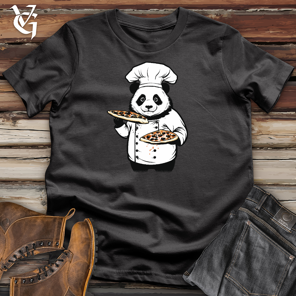 Viking Goods Panda Pizza Chef Cotton Tee Dark Grey / L