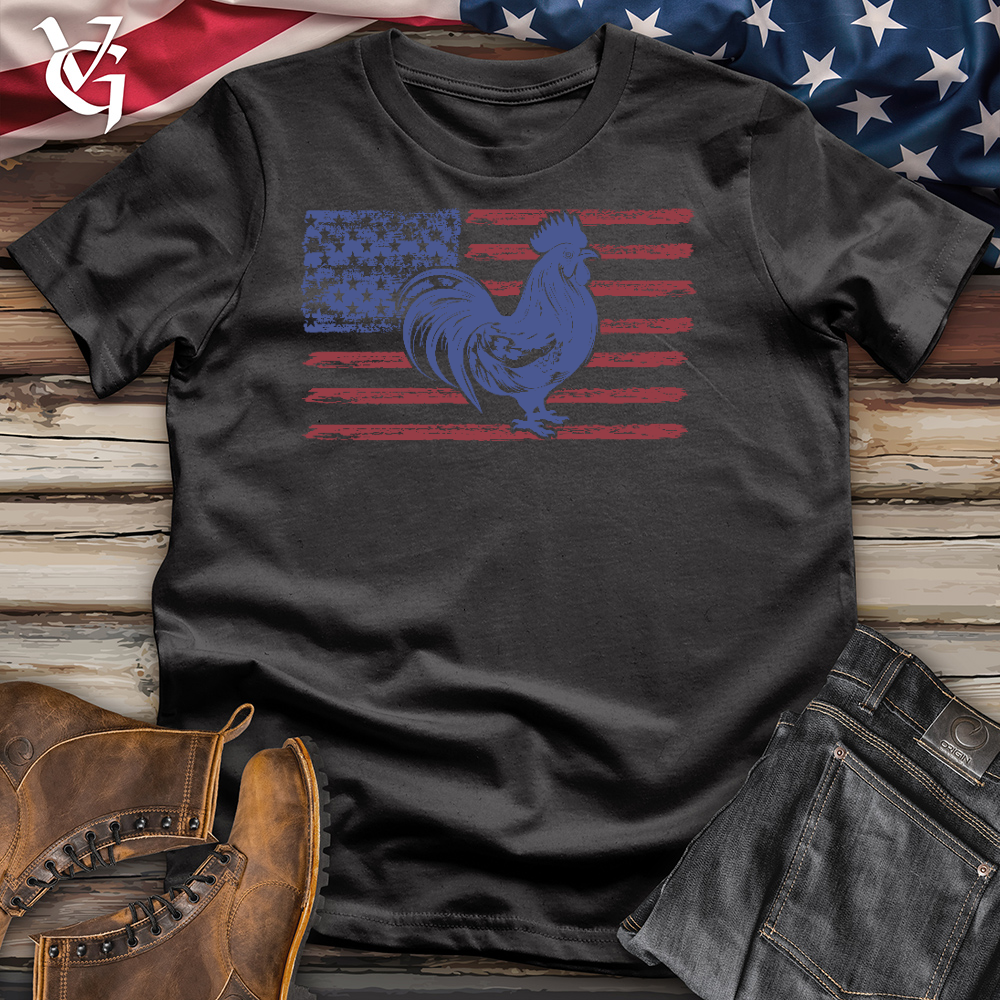 Viking Goods Patriotic Chick Cotton Tee Dark Grey / L