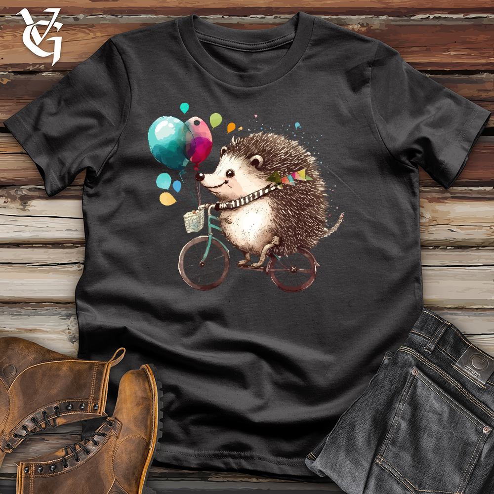 Viking Goods Porcupine Cyclist Cotton Tee Dark Grey / L