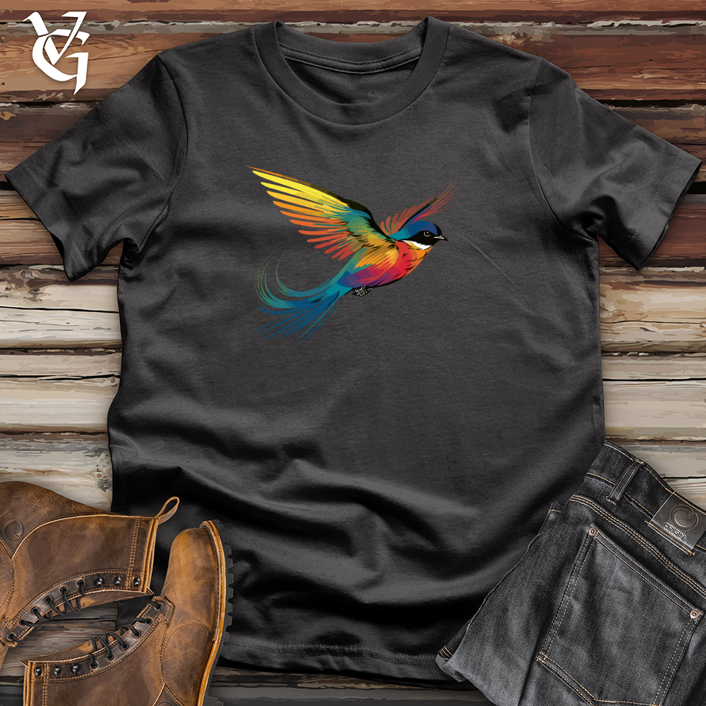 Viking Goods Prismatic Winged Swallow Cotton Tee Dark Grey / L