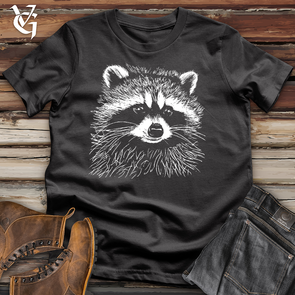 Viking Goods Raccoon Needles Cotton Tee Dark Grey / L