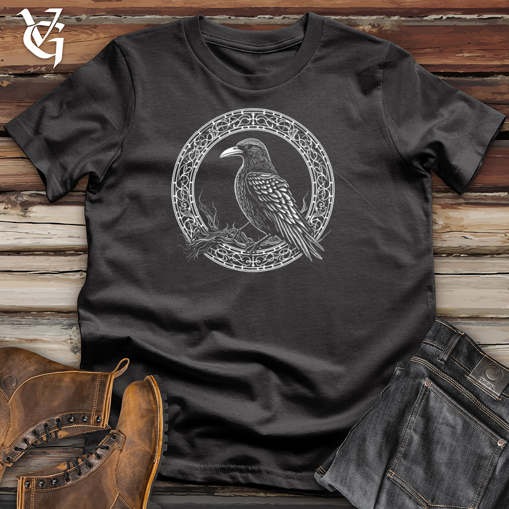 Viking Goods Raven Gothic Elegance Cotton Tee Dark Grey / L