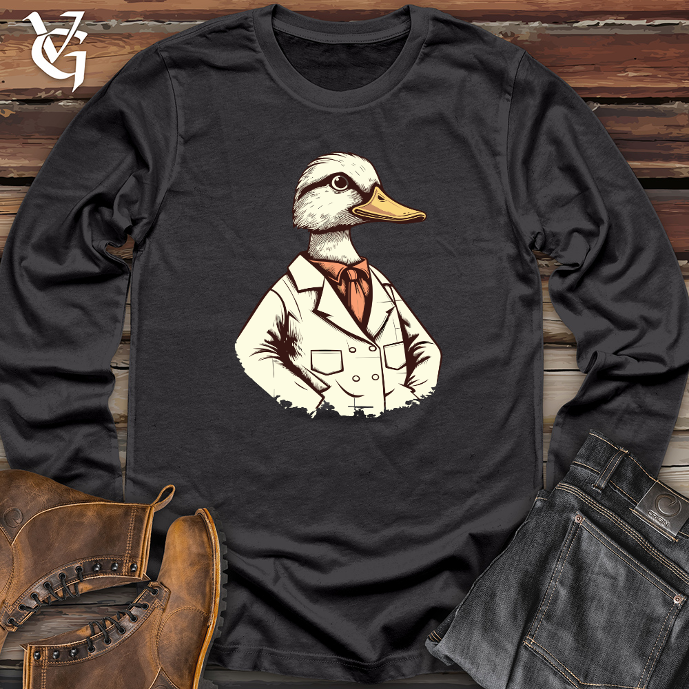 Viking Goods Retro Quack Medic Long Sleeve Dark Grey / L