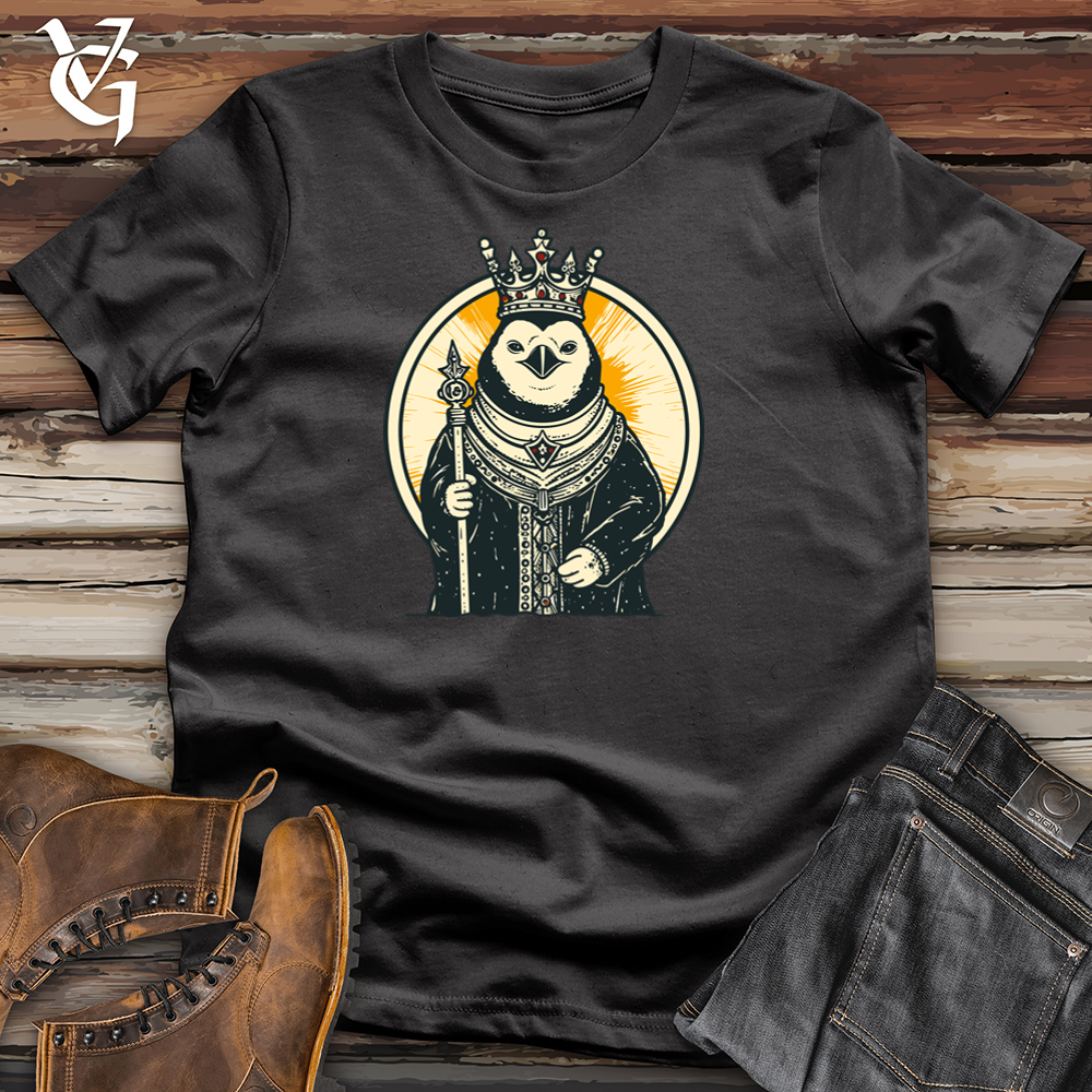 Viking Goods Royal Penguin Majesty Cotton Tee Dark Grey / L