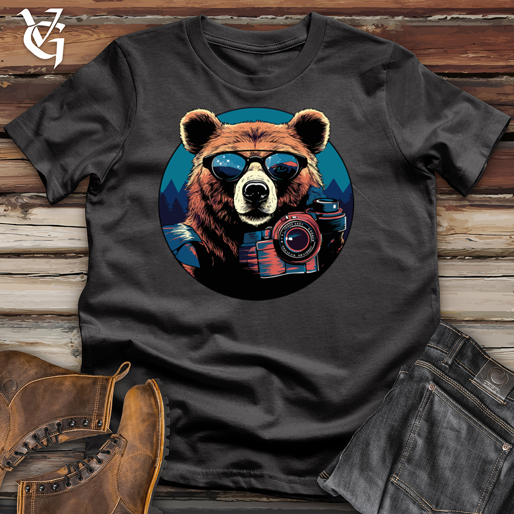 Viking Goods Snapshot Sun Bear Cotton Tee Dark Grey / L