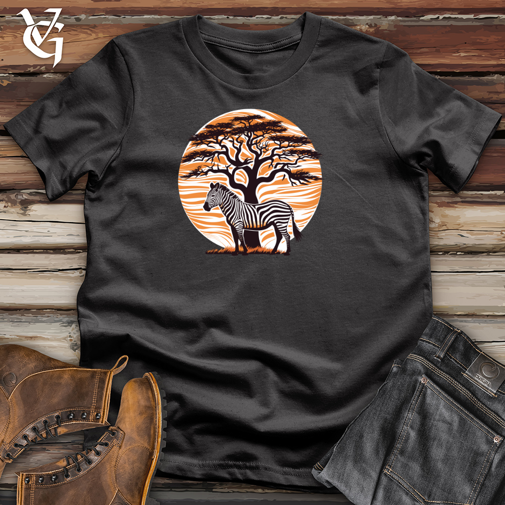 Viking Goods Striped Canopy Zebra Cotton Tee Dark Grey / L