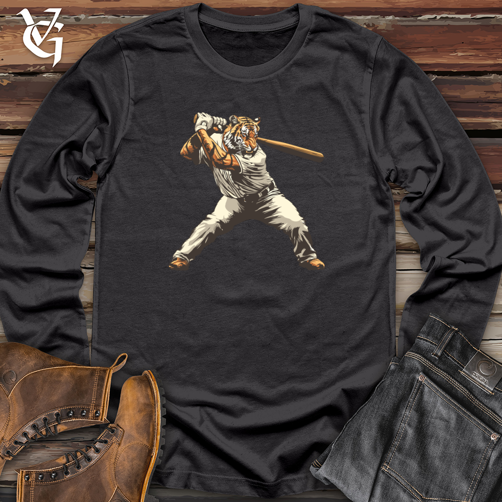 Viking Goods Tiger Slugger Swing Long Sleeve Dark Grey / L