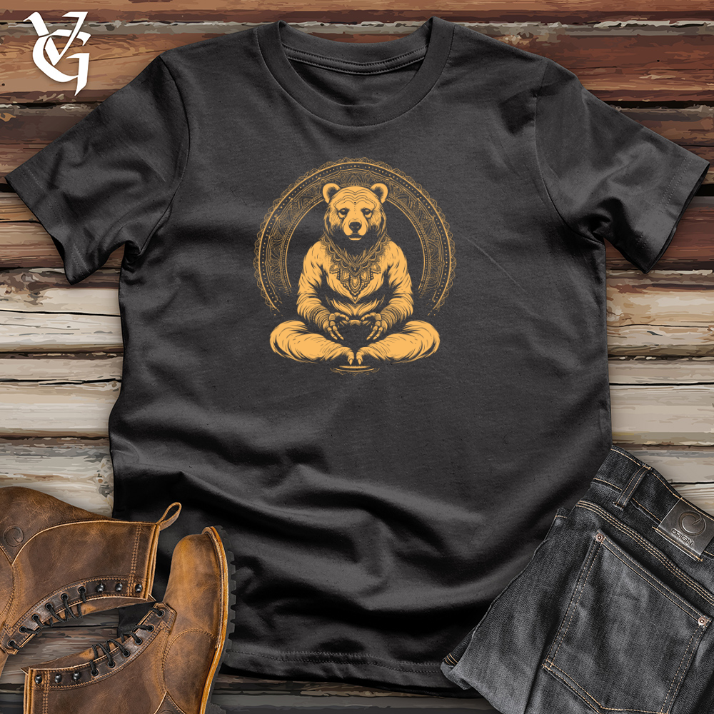 Viking Goods Vintage Zen Bear Cotton Tee Dark Grey / L