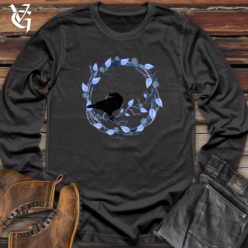Viking Goods Winter Wreath Watcher Long Sleeve Dark Grey / L