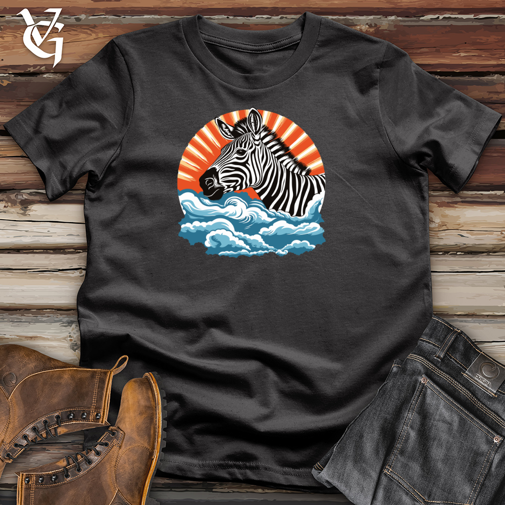 Viking Goods Zebrasky Clouds Cotton Tee Dark Grey / L