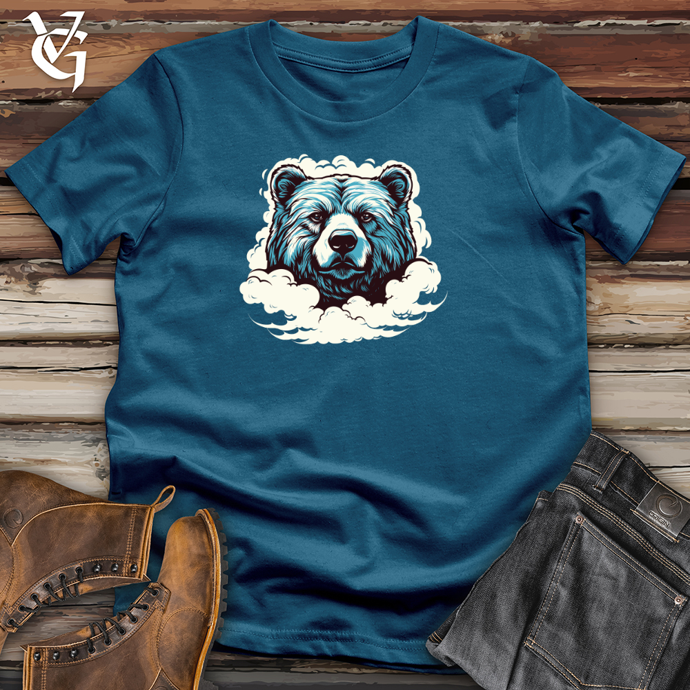 Viking Goods Clouded Grizzly Formation Cotton Tee Deep Teal / L