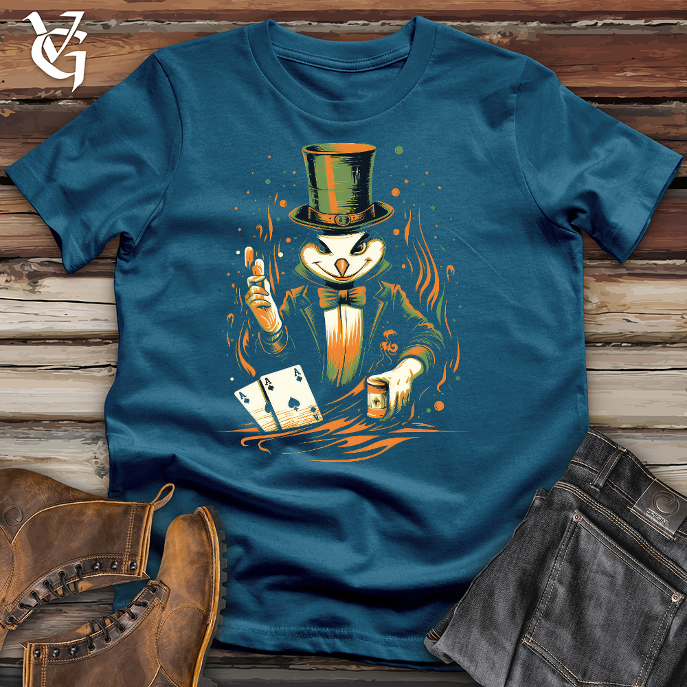 Viking Goods Magic Poker Penguin Cotton Tee Deep Teal / L