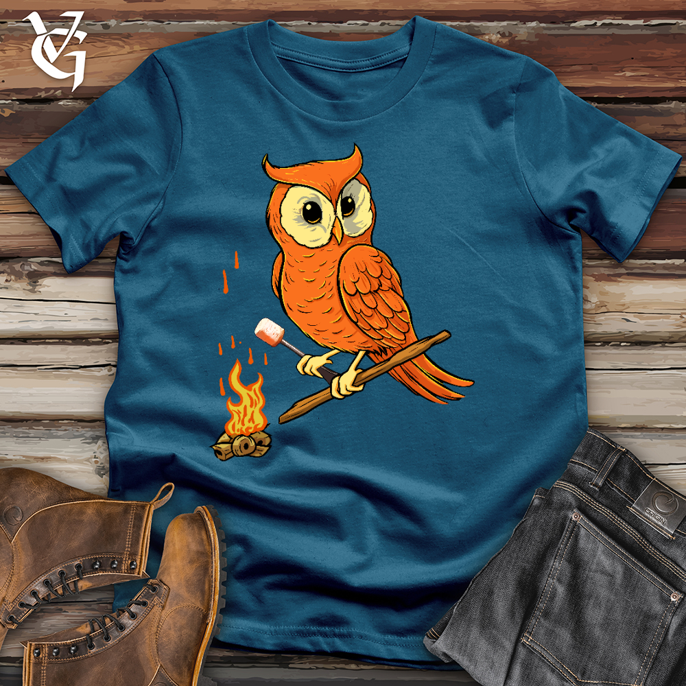 Viking Goods Owl Smores Cotton Tee Deep Teal / L