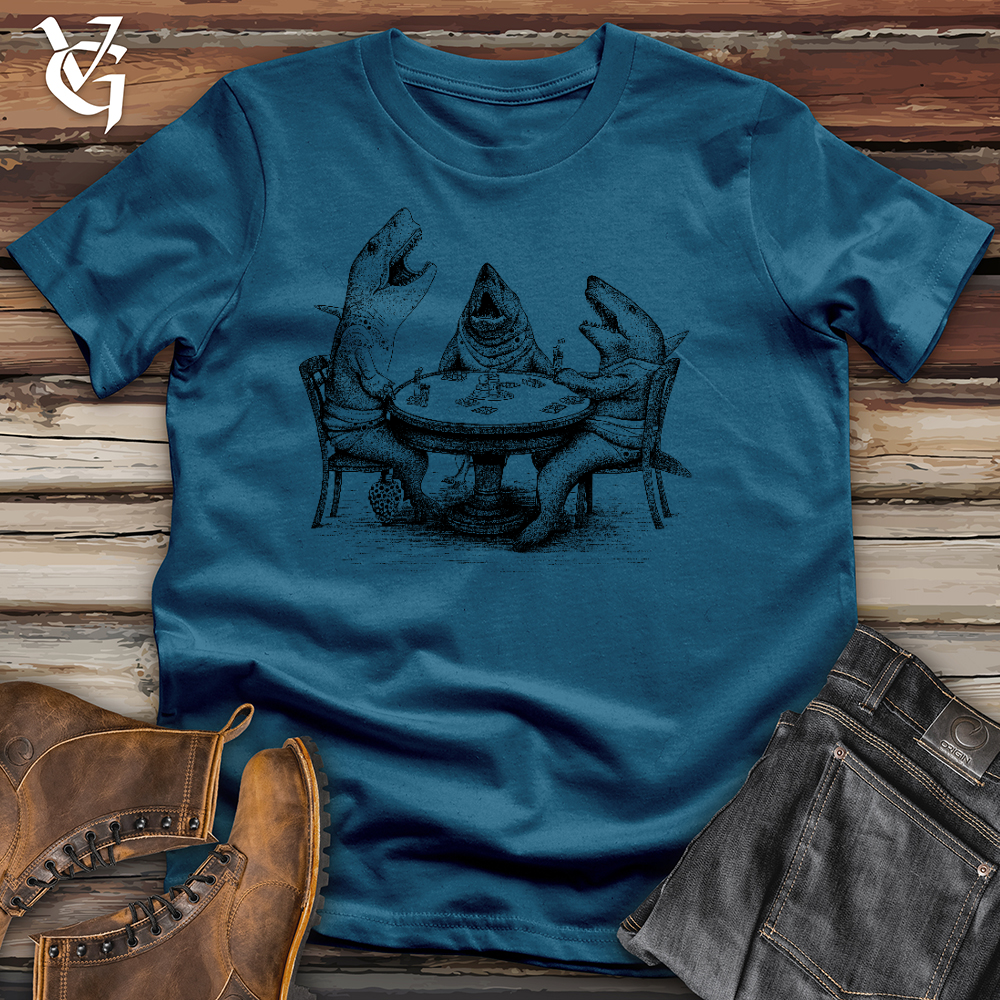 Viking Goods Poker Sharks Cotton Tee Deep Teal / L