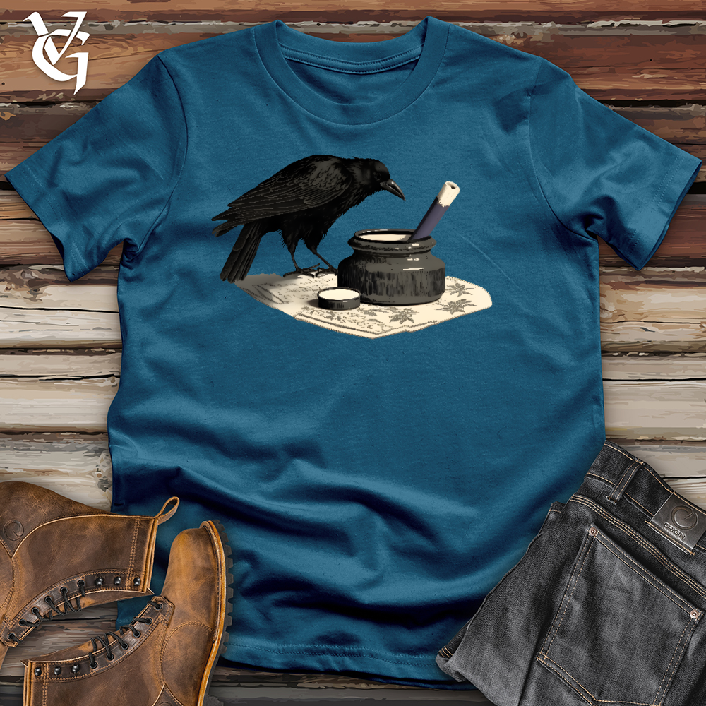 Viking Goods Raven Ink Cotton Tee Deep Teal / L