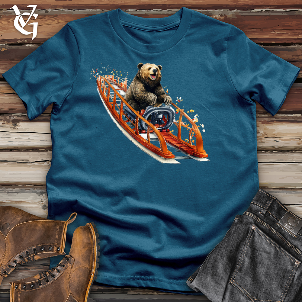 Viking Goods Roller Coaster Bear Cotton Tee Deep Teal / L