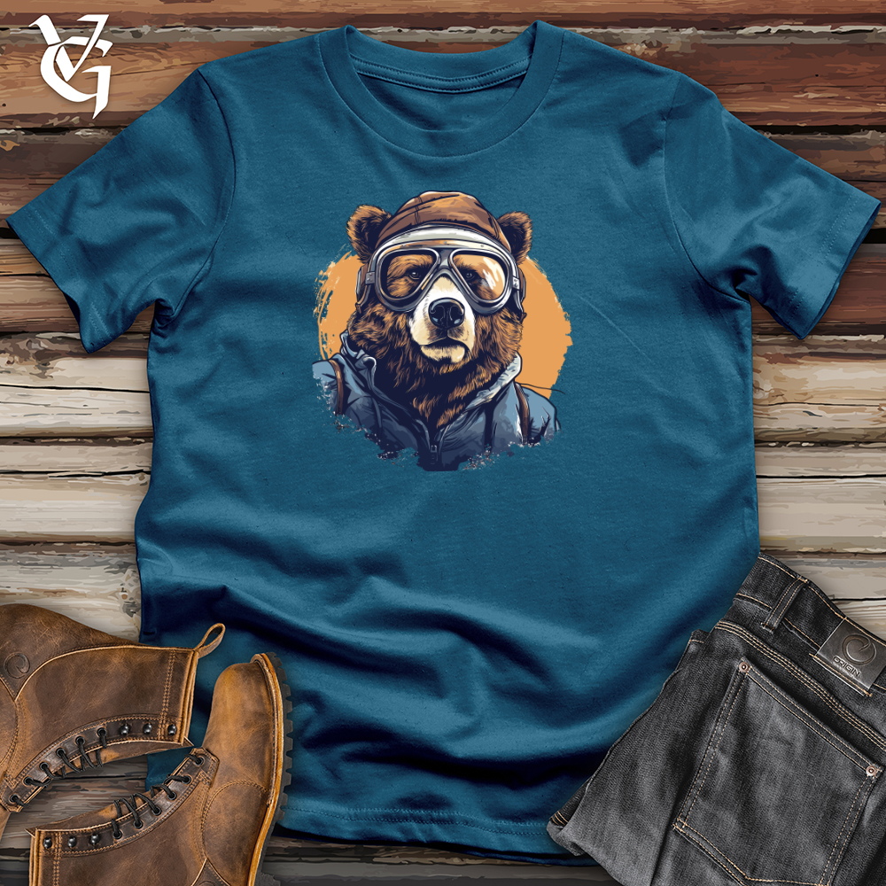 Viking Goods Skyward Grizzly Cotton Tee Deep Teal / L