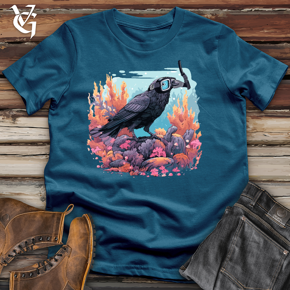 Viking Goods Snorkeling Raven Cotton Tee Deep Teal / L