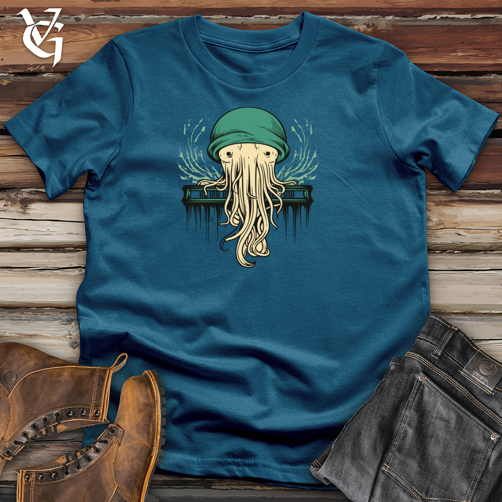 Viking Goods Vintage Groove Medusa Cotton Tee Deep Teal / L