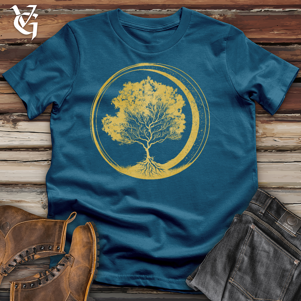 Viking Goods Zen Circle Tree Cotton Tee Deep Teal / L