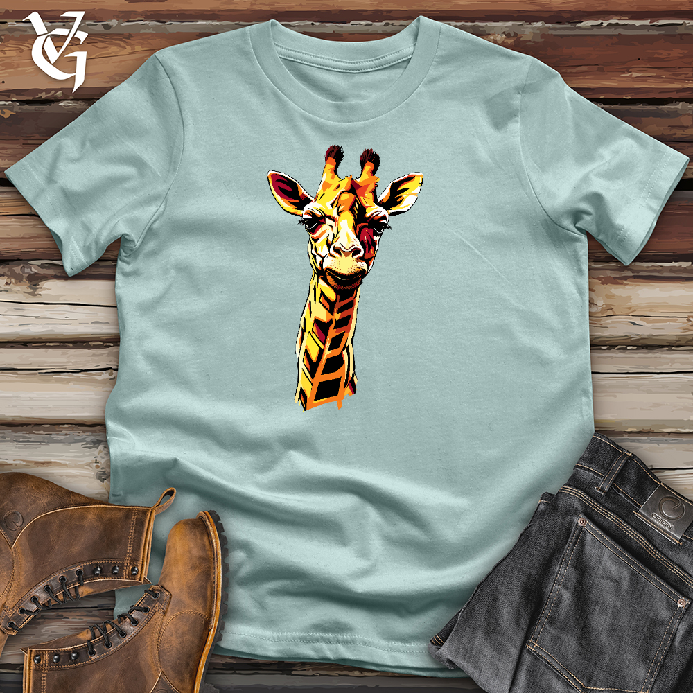 Viking Goods Grooving Giraffe Cotton Tee Dusty Blue / L