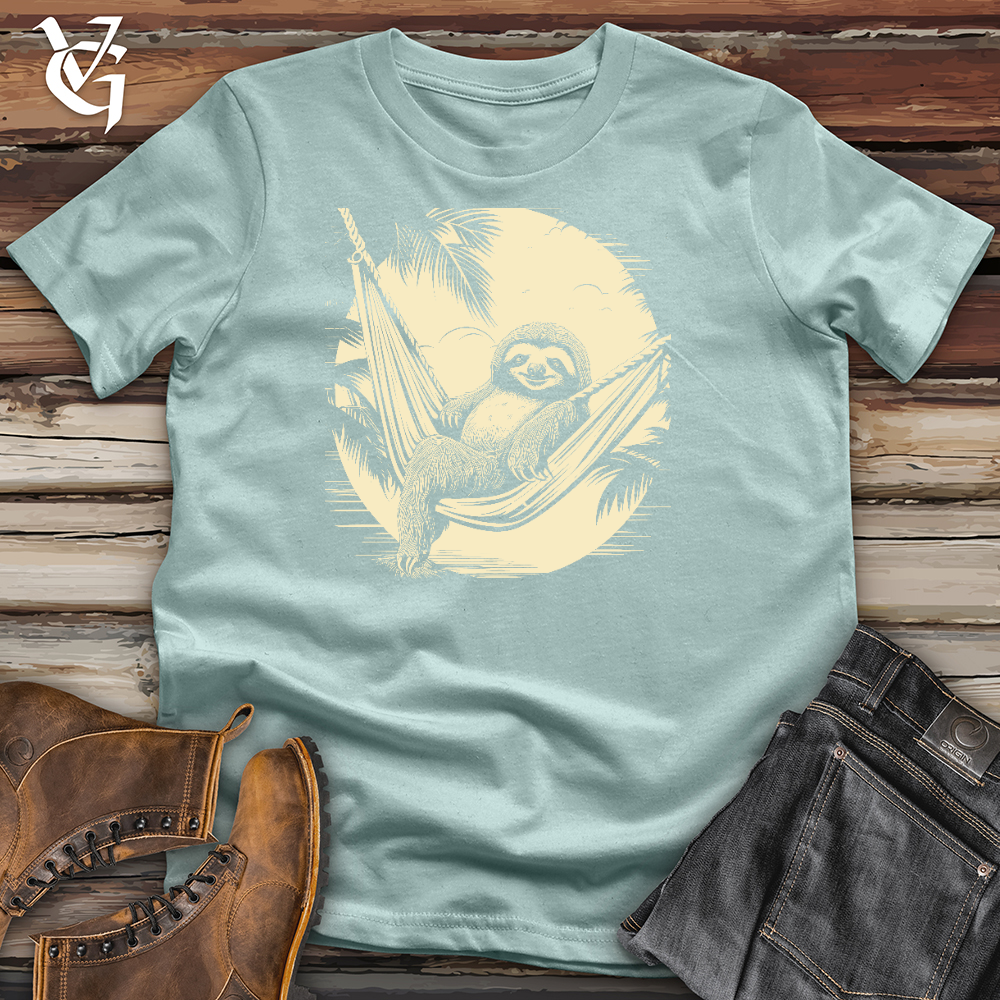 Viking Goods Lazy Sloth Nap Cotton Tee Dusty Blue / L