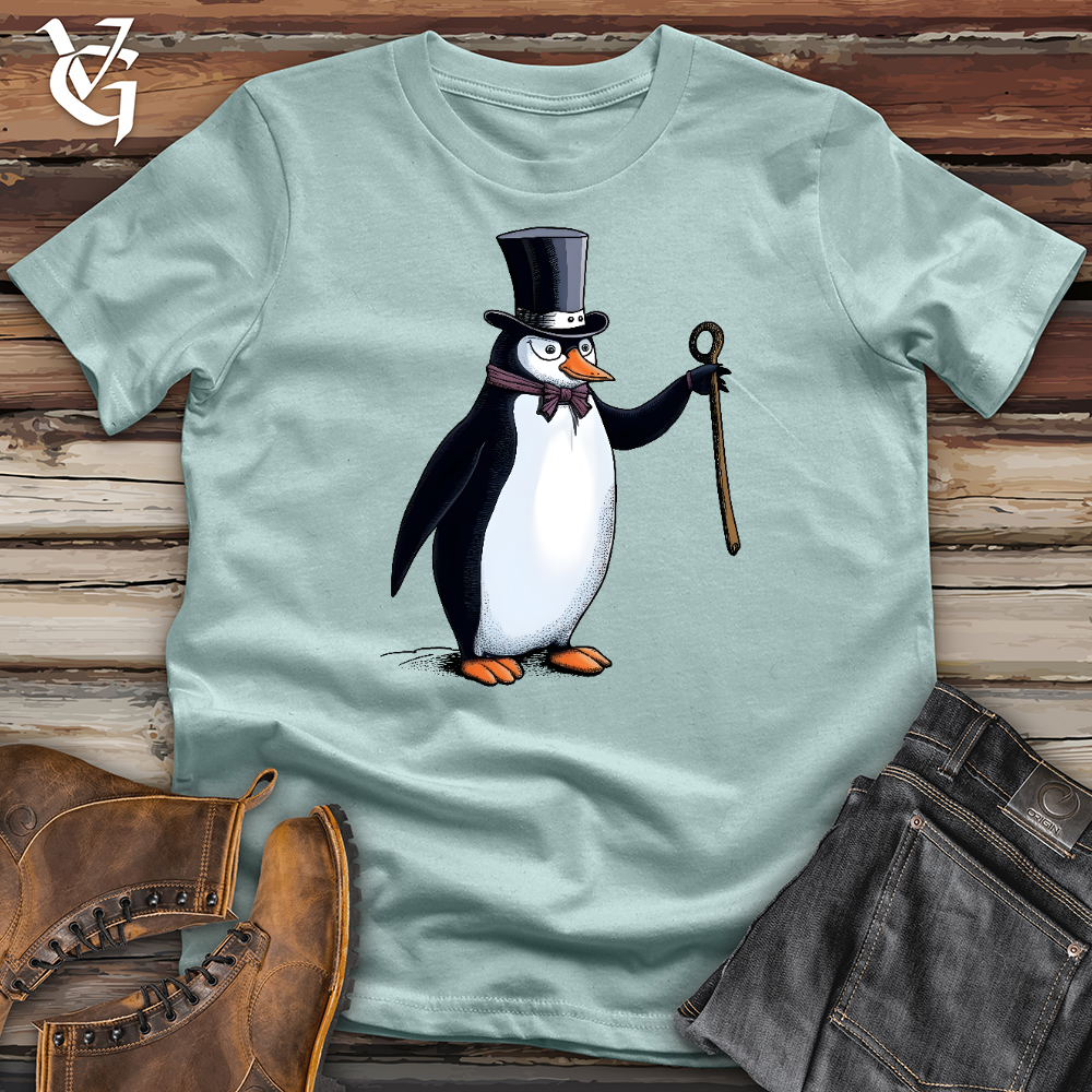Viking Goods Professor Penguin Cotton Tee Dusty Blue / L