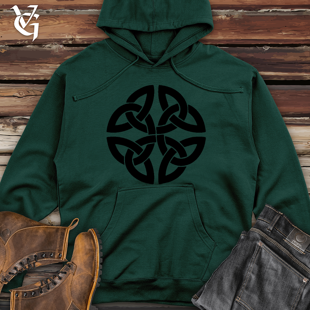 Viking Goods The Celtic Path of Life Midweight Hooded Sweatshirt Forest Green / L
