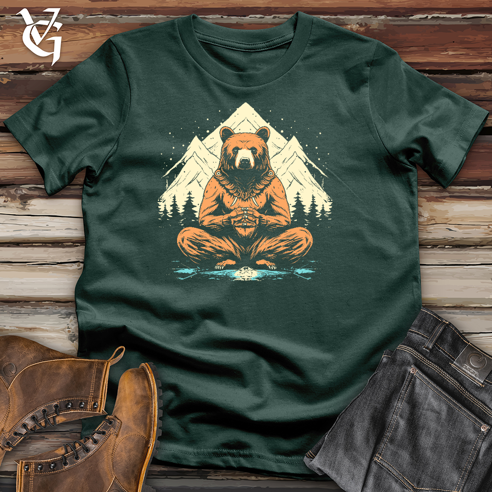 Viking Goods A Bears in Mountain Pose Cotton Tee Forest / L