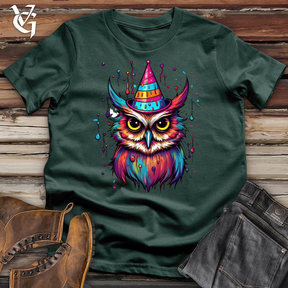 Viking Goods Birthday Party Owl Cotton Tee Forest / L