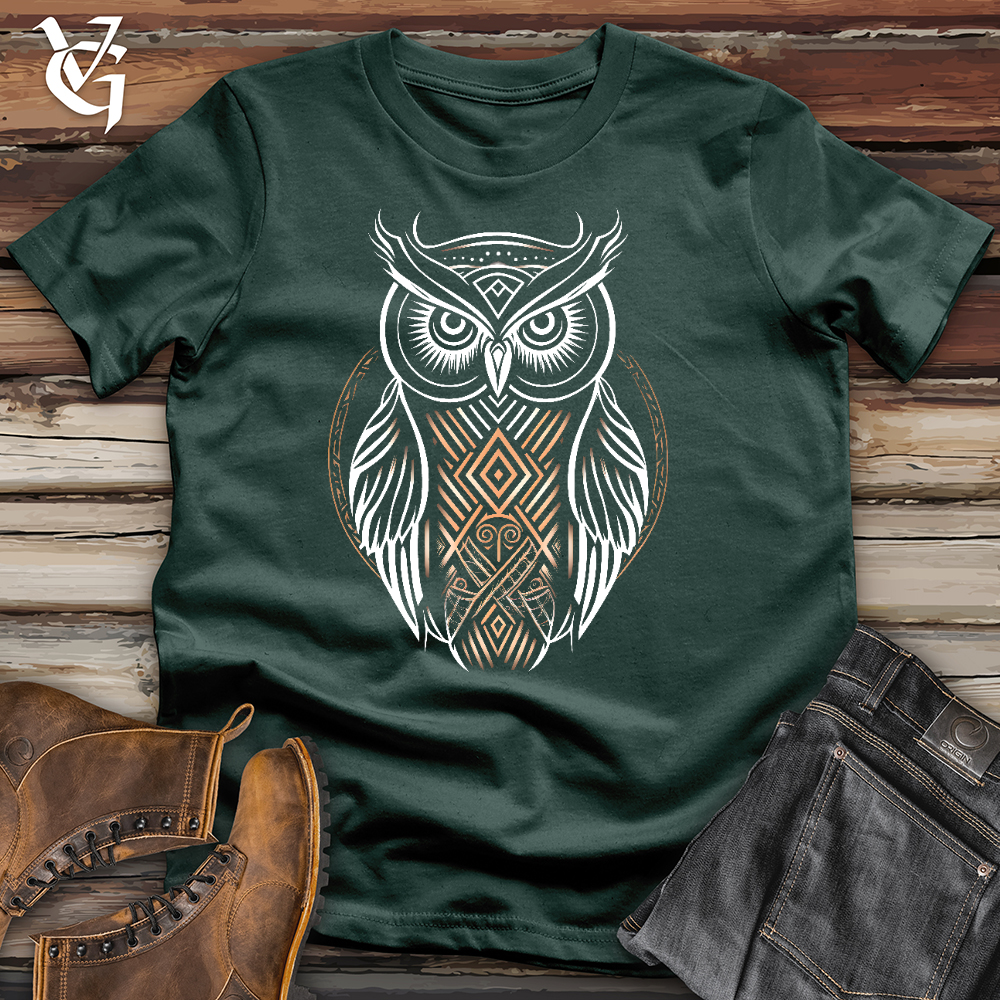 Viking Goods Curious Owl Cotton Tee Forest / L