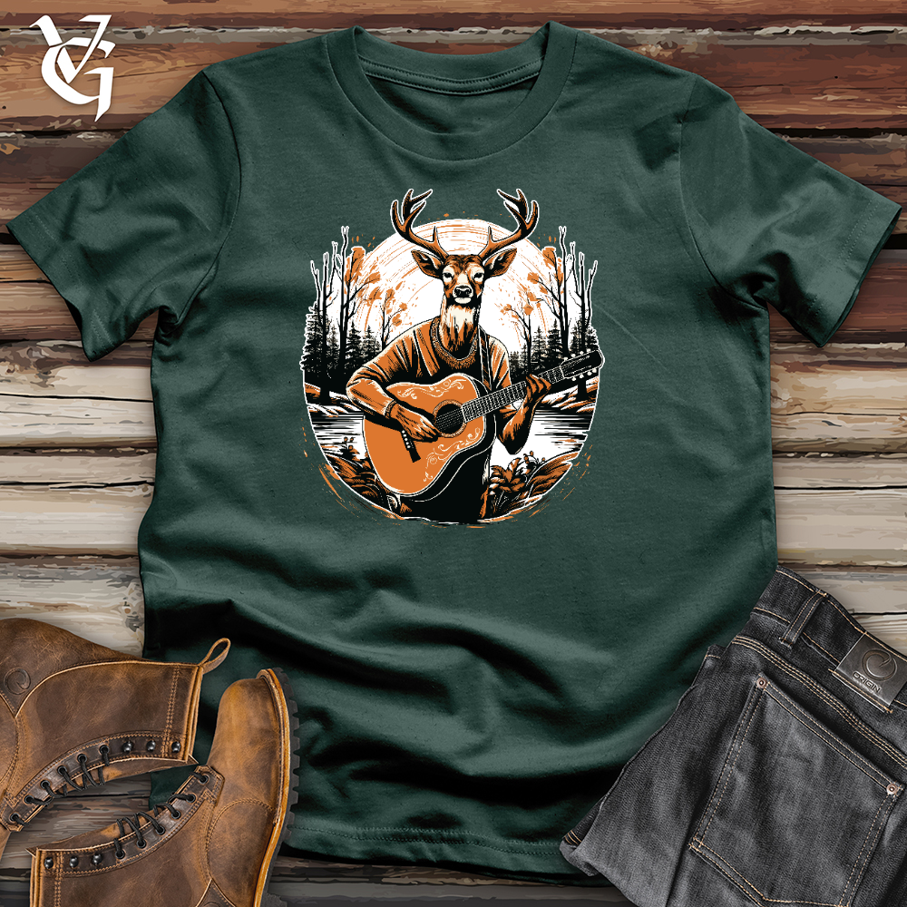 Viking Goods Deer With Guitar Cotton Tee Forest / L